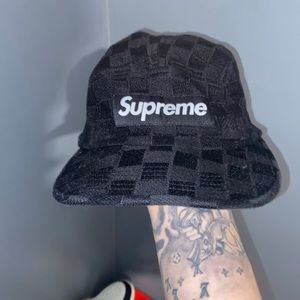 black corduroy supreme hat